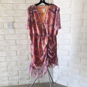 Anthropologie/Foxiedox unique lilac dress size 14